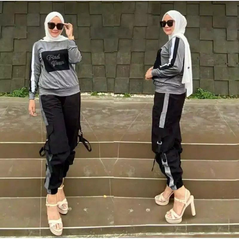 COD Celana Wanita Jogger Cargo Zumba Senam Celana Wanita Panjang Joger Cargo COD TERLARIS