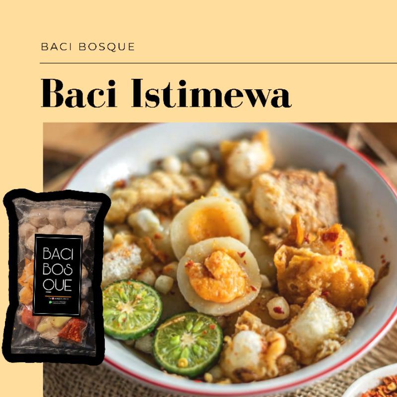 

BACI BOSQUE VARIAN ISTIMEWA