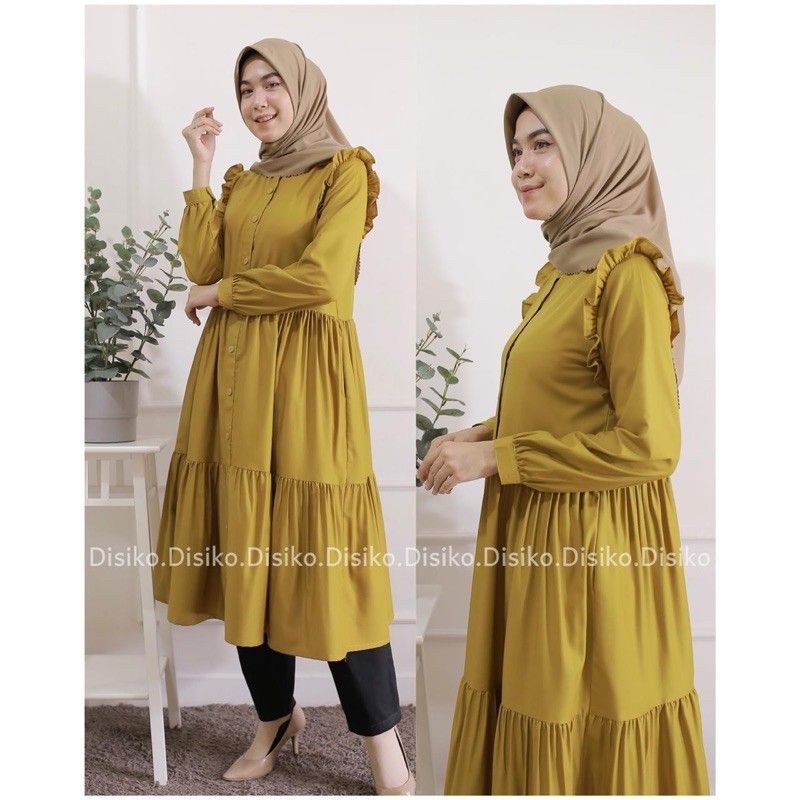 Adzqia Tunik Katun toyobo model canda rempel design by disiko