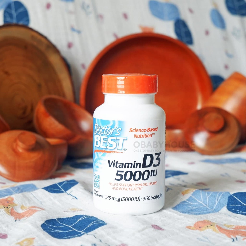 Doctor's Best Vitamin D3 (5000 IU) 360 Softgels