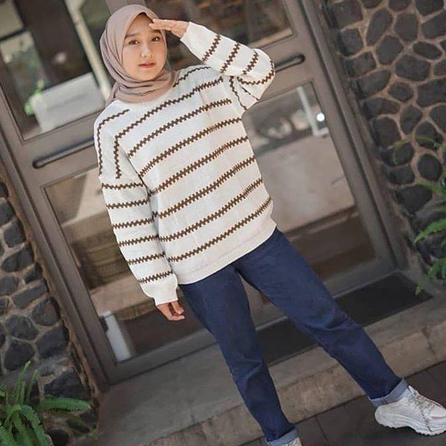 Mozza sweater / Sweater tribal / sweater rajut wanita modern