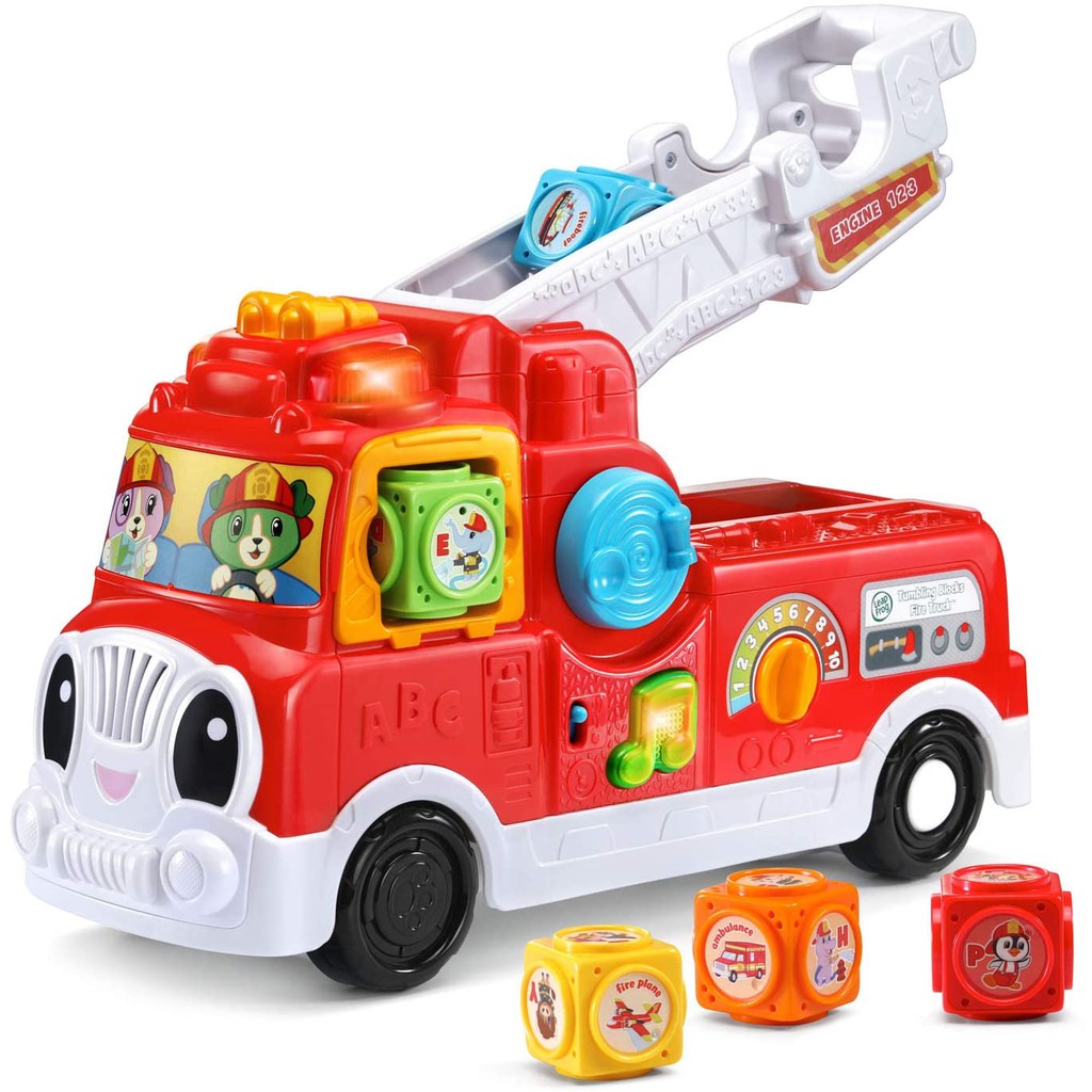 Leap Frog Tumbling Blocks Fire Truck Mainan Anak