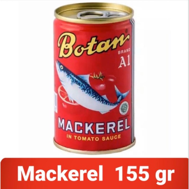 

Sarden jenis Mackerel ukuran 155 gram merek Botan A1 - Ayam Brand