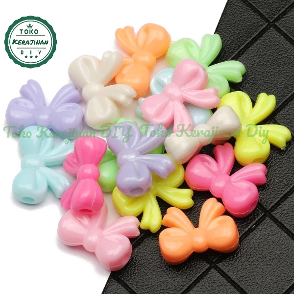 [ 20 pcs ] Manik Manik Mote Pita Pastel Bahan Craft &amp; DIY