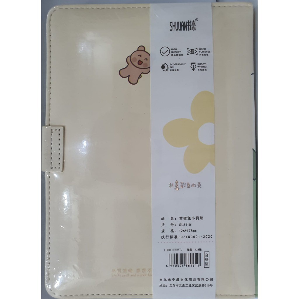 Buku Notebook Lucu Diary Agenda Import Happy Time SL 8110