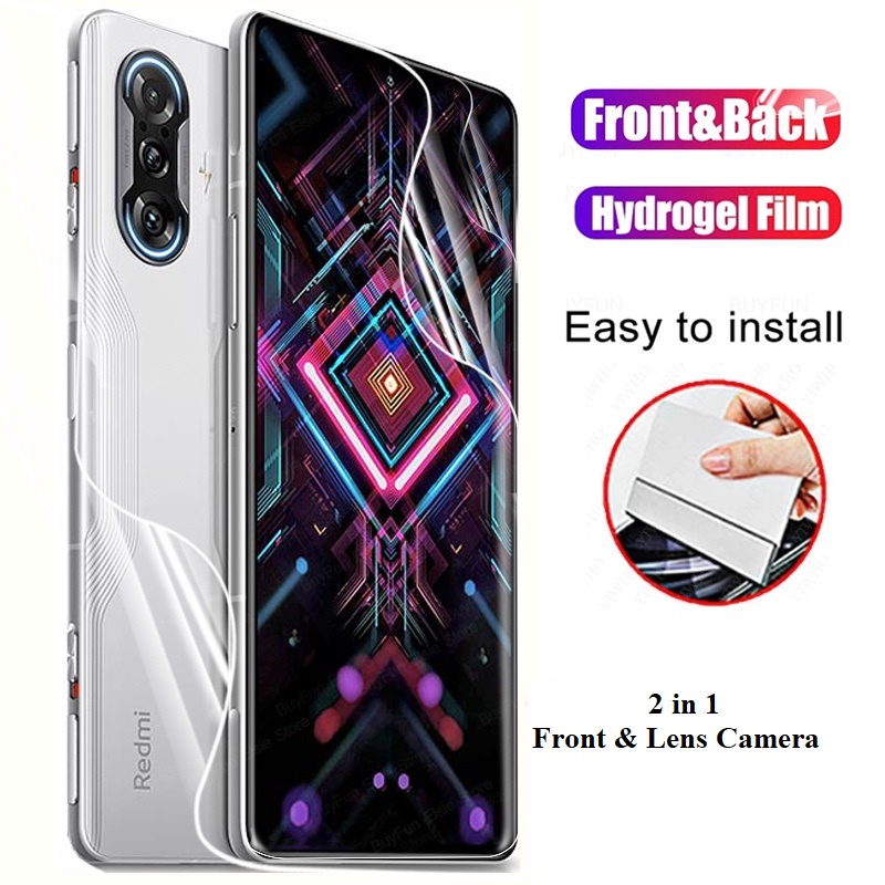 Pelindung Layar Poco X3 GT + Poco F3 GT + Redmi 10 + Mi Mix 4 Paket 3 in 1 bahan hydrogel