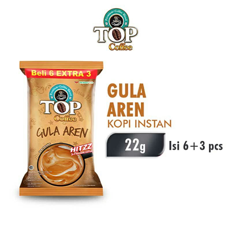 

TOP COFFEE GULA AREN 3IN1 POUCH (6+3 x@22gr)