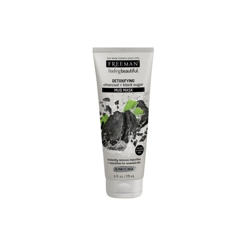 FREEMAN CHARCOAL + BLACK SUGAR MUD MASK