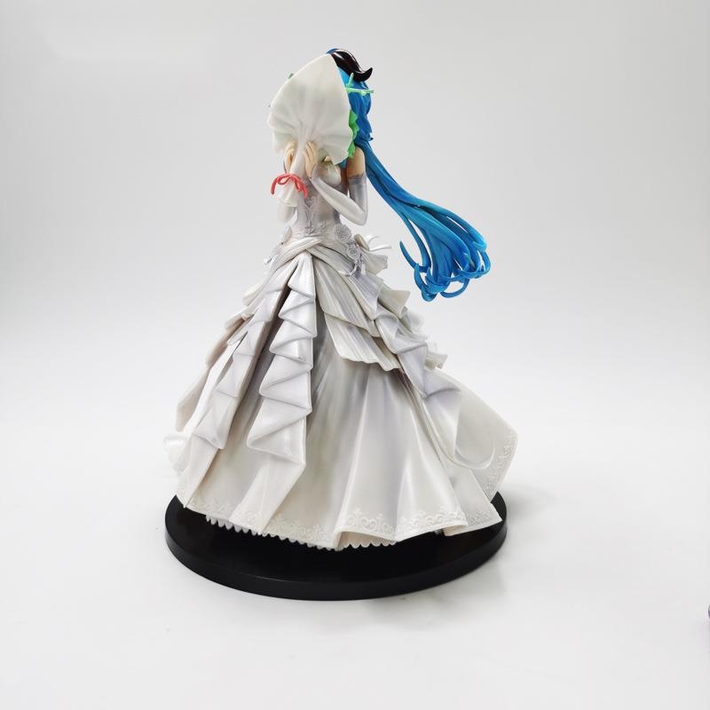 Mainan Action Figure Anime Impact Ganyu Dress Pernikahan Bahan Pvc Ukuran 25cm Untuk Koleksi Anak