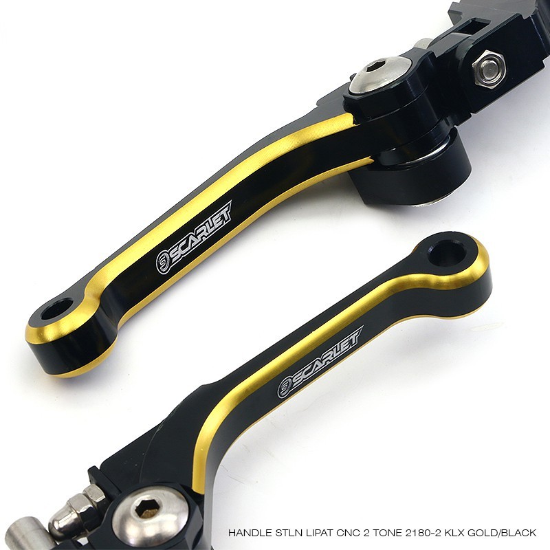 Handle Setelan Lipat 2 Tone CNC KLX 2180 hendel rem mio , hendel rem variasi , handel rem , rem