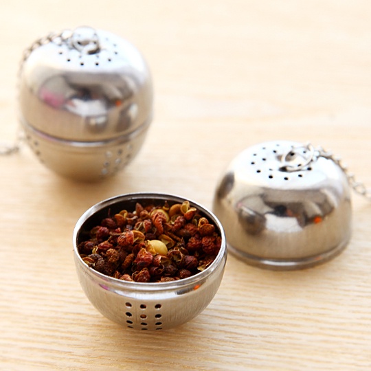 Alat Saringan Teh Bulat / Stainless Steel Tea Infuser