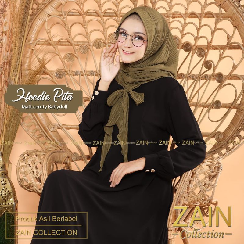 HIJAB INSTAN HOODIE PITA PLISKET ORI ZAIN COLLECTION
