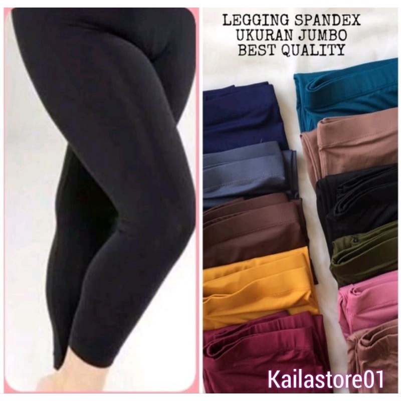 Celana Legging Wanita Bahan Spandex Premium / ALLSIZE