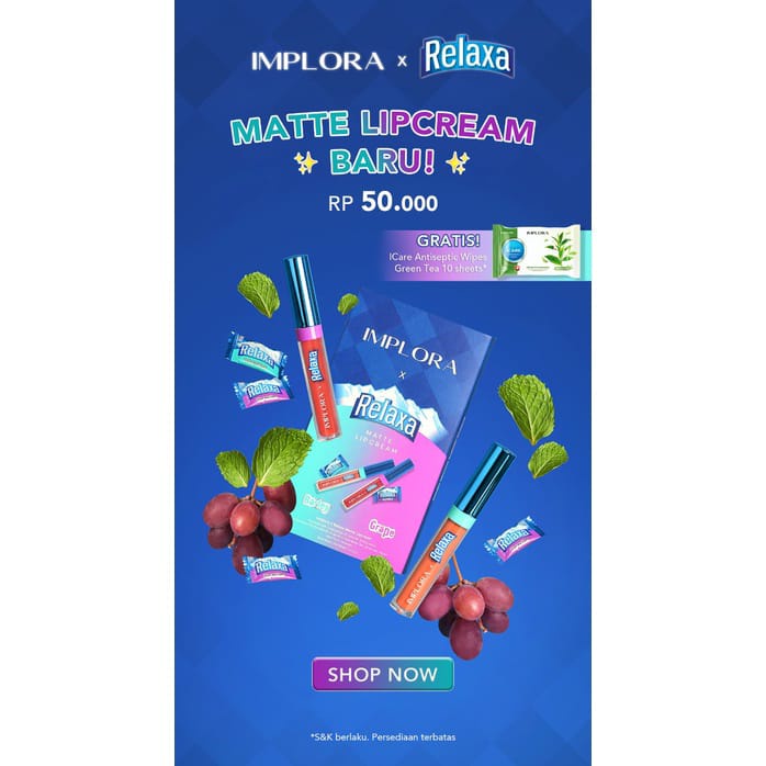 Implora x Relaxa Matte Lipcream