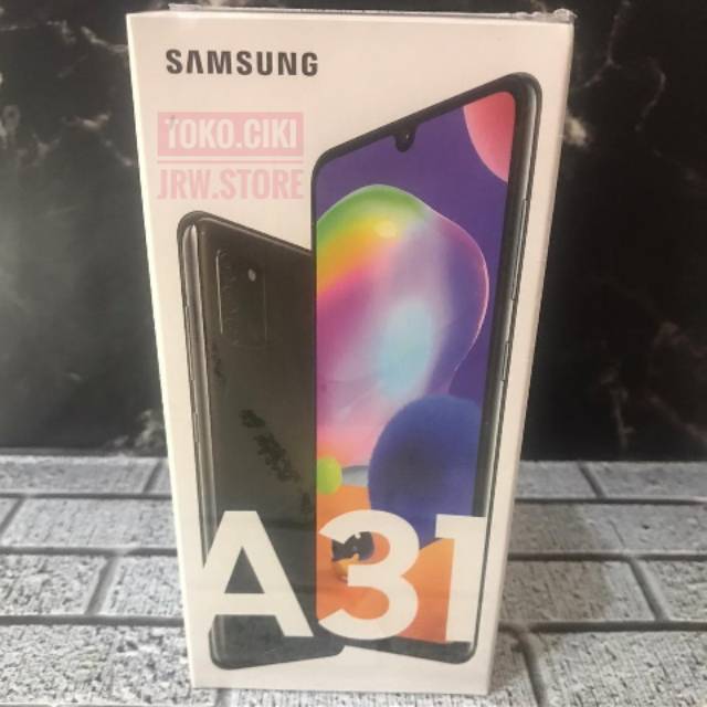 SAMSUNG A31 (6/128) - GARANSI RESMI SEIN, BARU DAN SEGEL -  BLACK