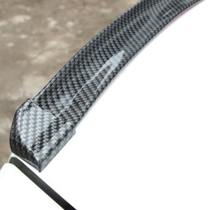 Mini Ducktail Spoiler Lips Bagasi Belakang Mobil Model Carbon Mobil Hyundai i20 2018