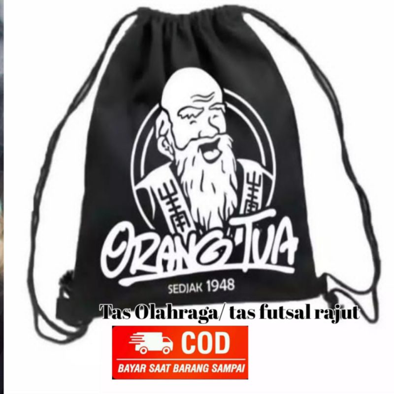 [ COD ]☑️ Tas Ransel Serut Pria Wanita Kanvas