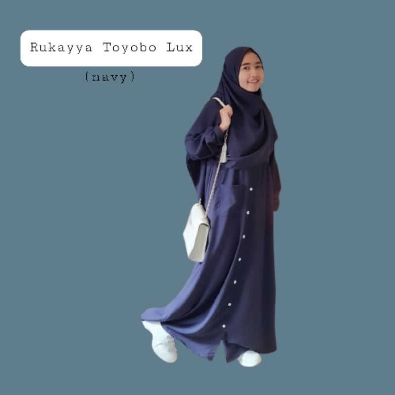 Gamis Rukayya toyobo lux | busui friendly| 1 kg = 3pcs