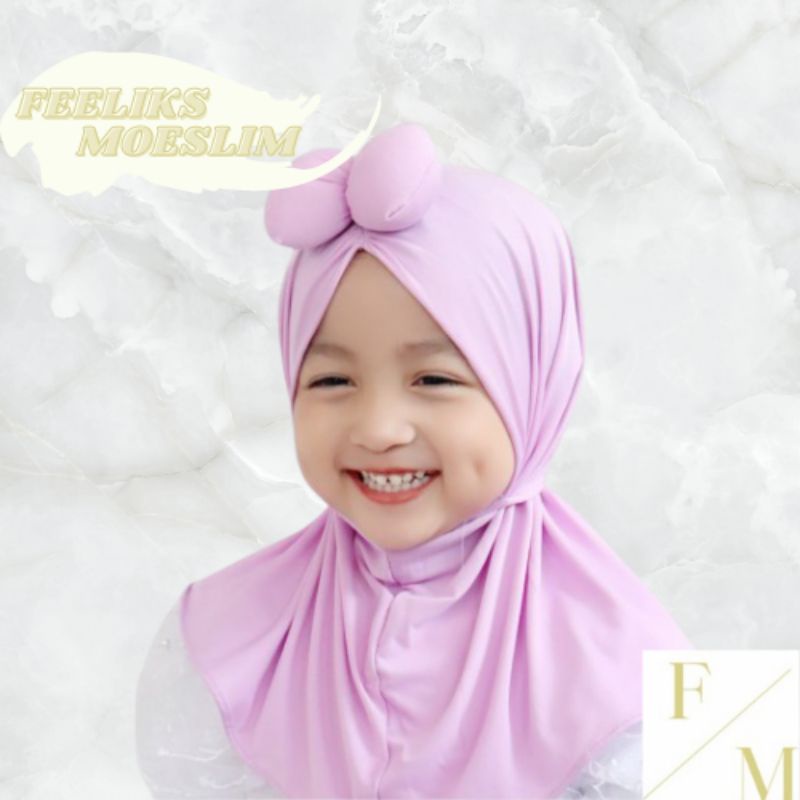 Hijab Anak Mini Samping / Jilbab nyaman murah lucu kualitas PREMIUM