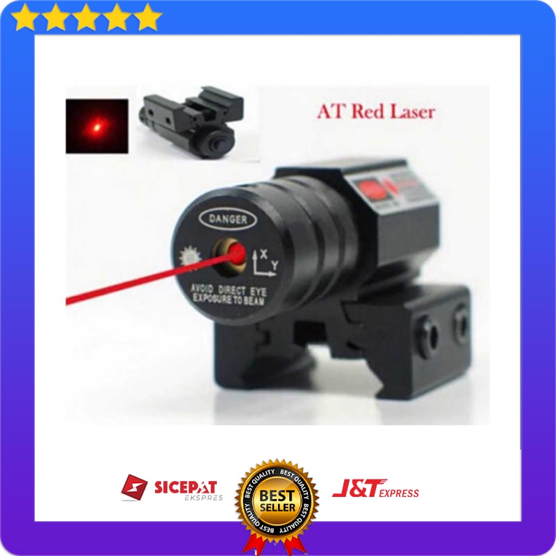 Tactical Red Dot Laser Gun Picatinny Mount Airsoft Rifle - Laser Red Dot Senapan Airsoft Gun