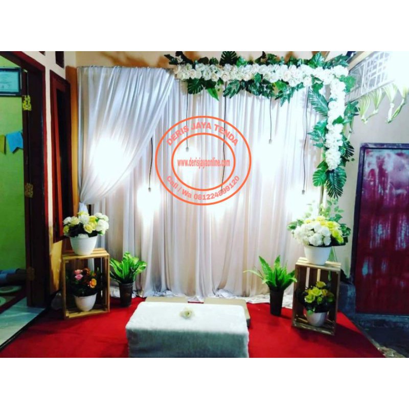 Backdrop ultah dan aqiqah 3x3