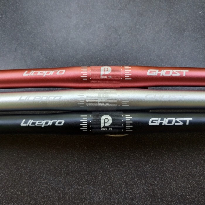 Handlebar LITEPRO GHOST flat 25,4x580 mm Stang Sepeda Lipat