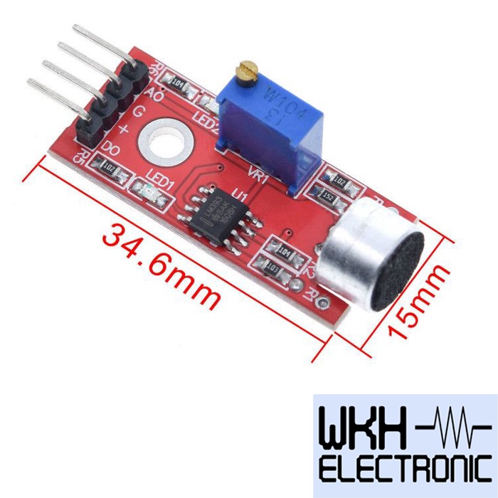 KY037 Sound Sensor Suara KY 037 Analog Digital Output Board Merah