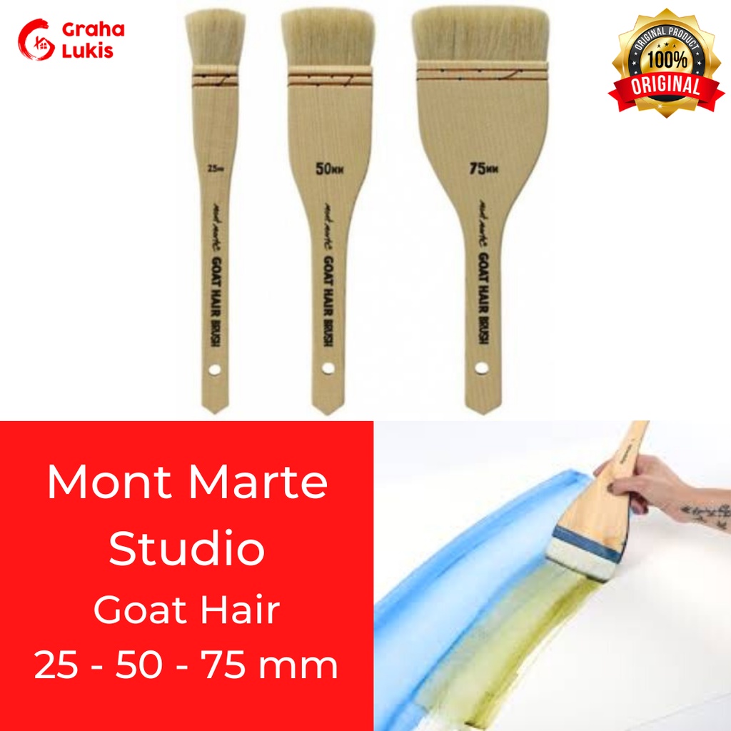 Mont Marte Goat Hair Pine Wood Brush