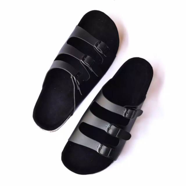 sandal slop puyuh kekinian model ban tiga