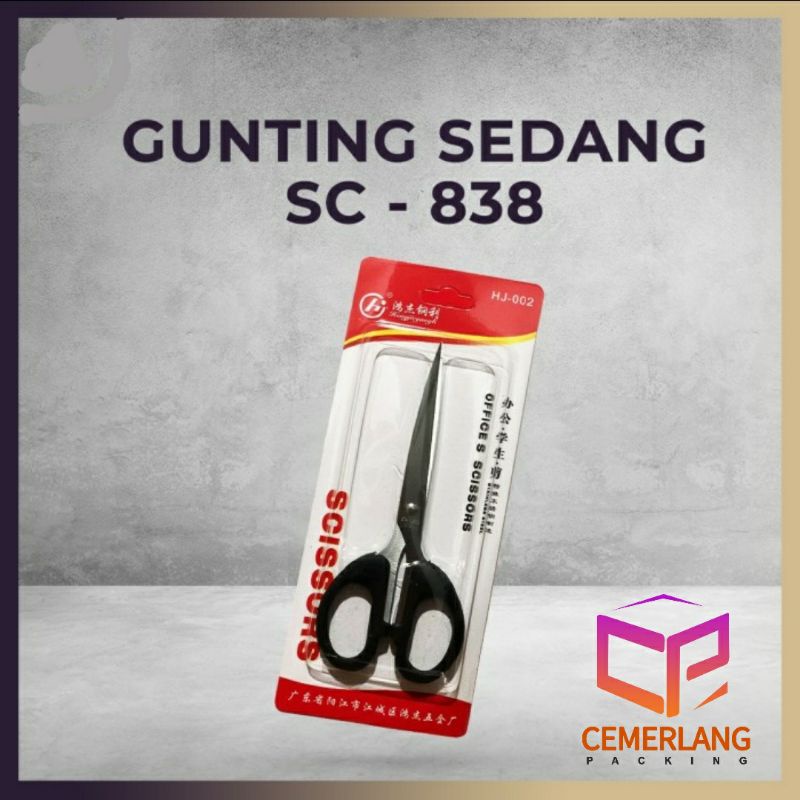

Gunting Sedang SC 838 SC838 Scissors Stainless Steel 16 cm 16cm Kertas