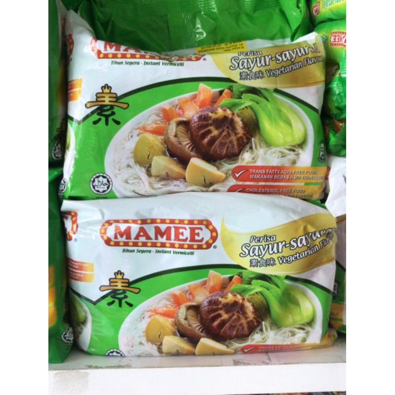 VEGETARIAN  Bihun Instan Mamee 1 Pak isi 5 Bks