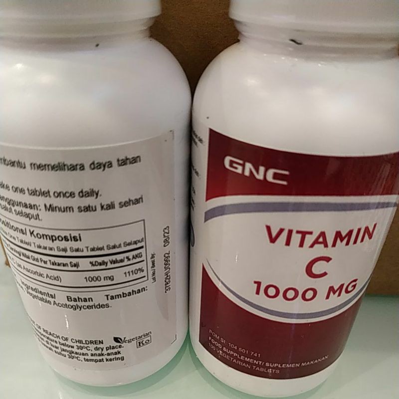gnc vitamin c 1000mg (100) original