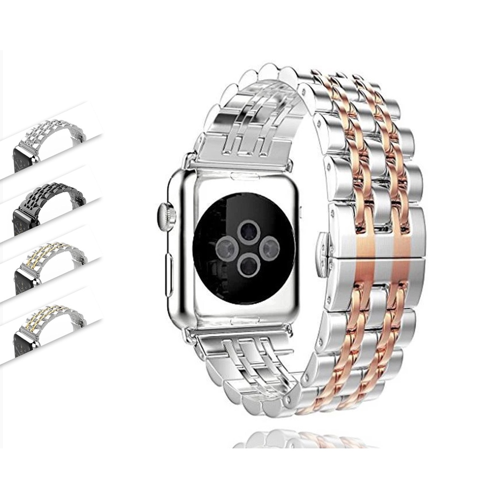 Strap Apple Watch Stainless Steel Solid Premium 38mm/40mm/41mm/42mm/44mm/45mm/49mm