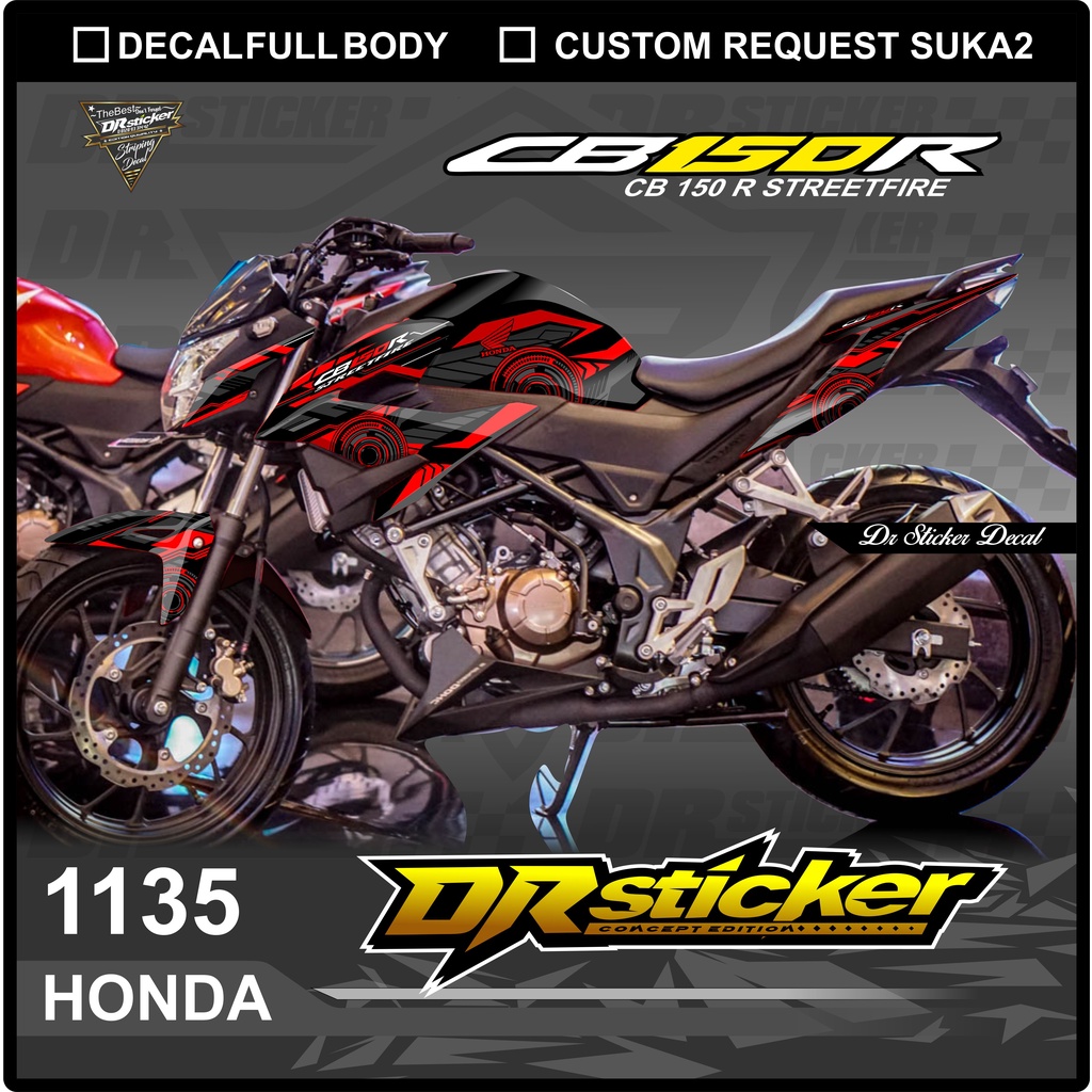 Decal Variasi Cb150R StreetFire V3 Full Body - Dekal Fulbody Cb150R V3 Desain Grafis