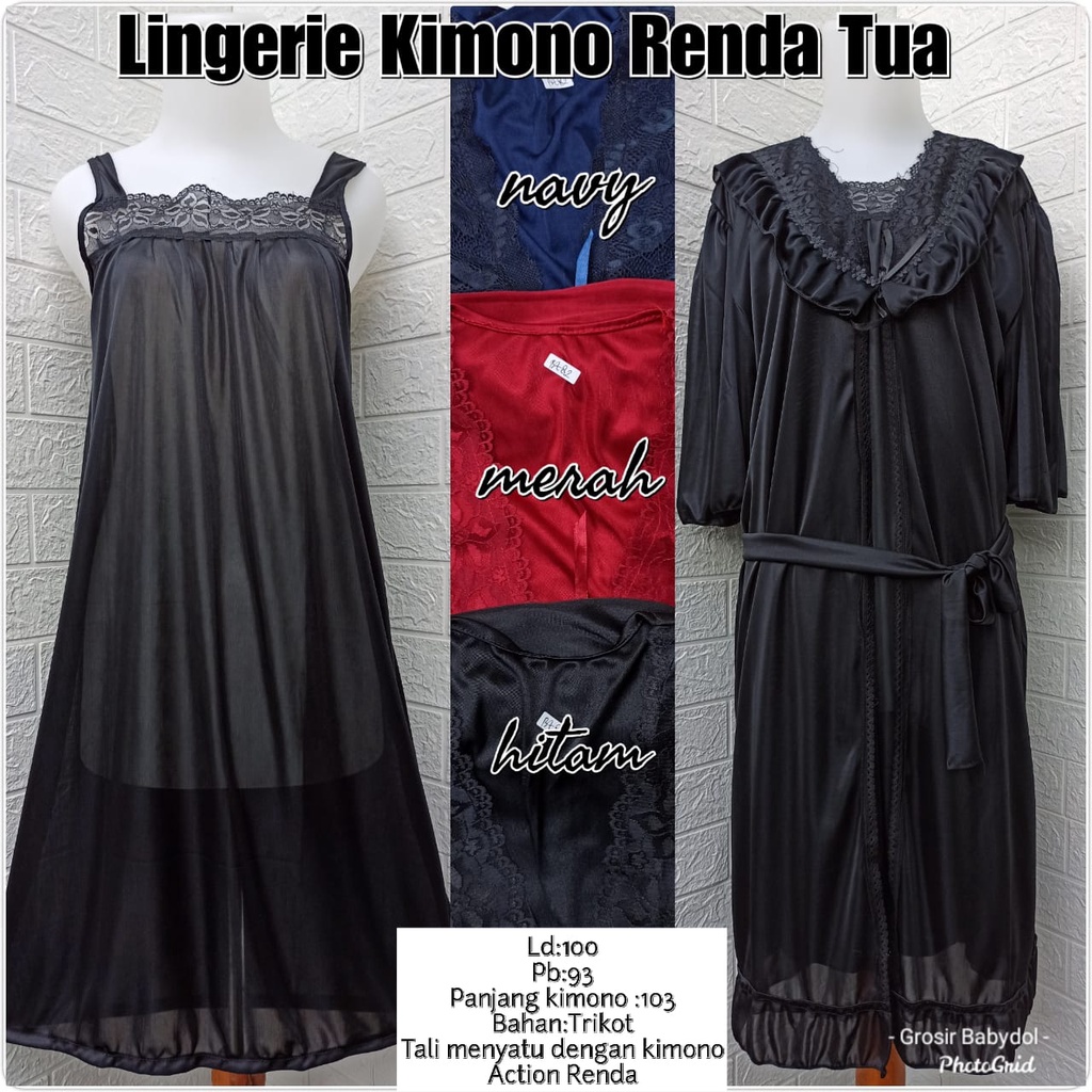 Lingerie lingrie kimono renda tua