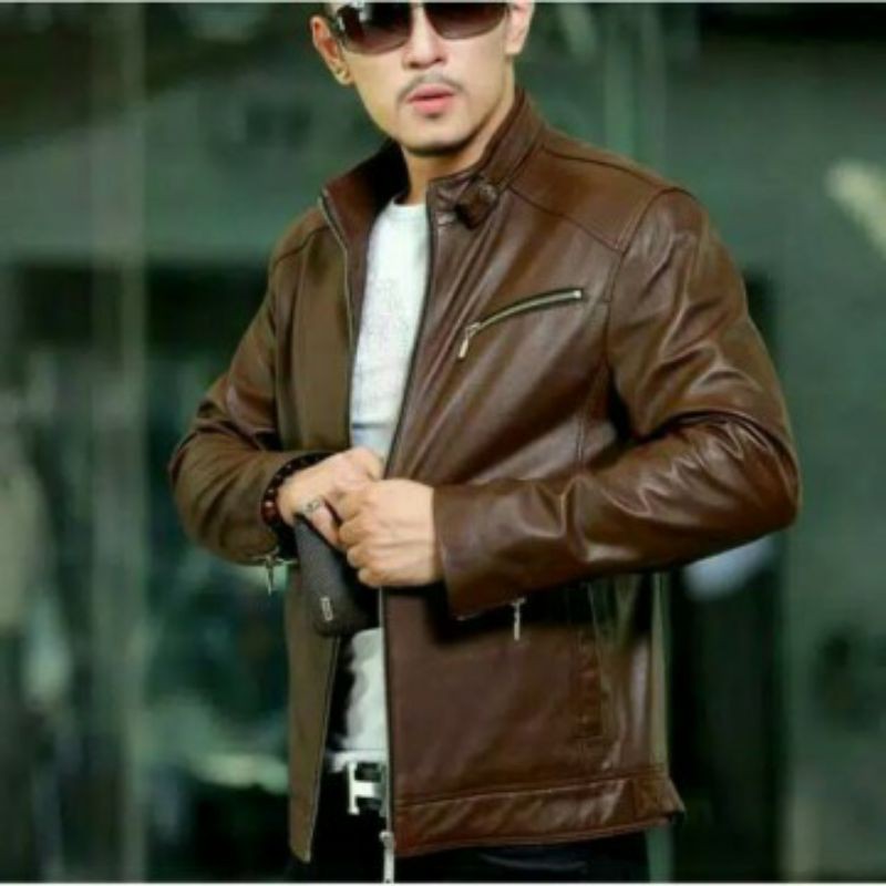 JAKET PRIA KULIT ASLI DOMBA SUPER, JP01