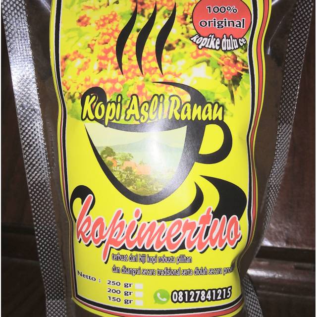 

Kopi Bubuk Hitam Robusta, Asli Ranau OKU Selatan Sumatera Selatan