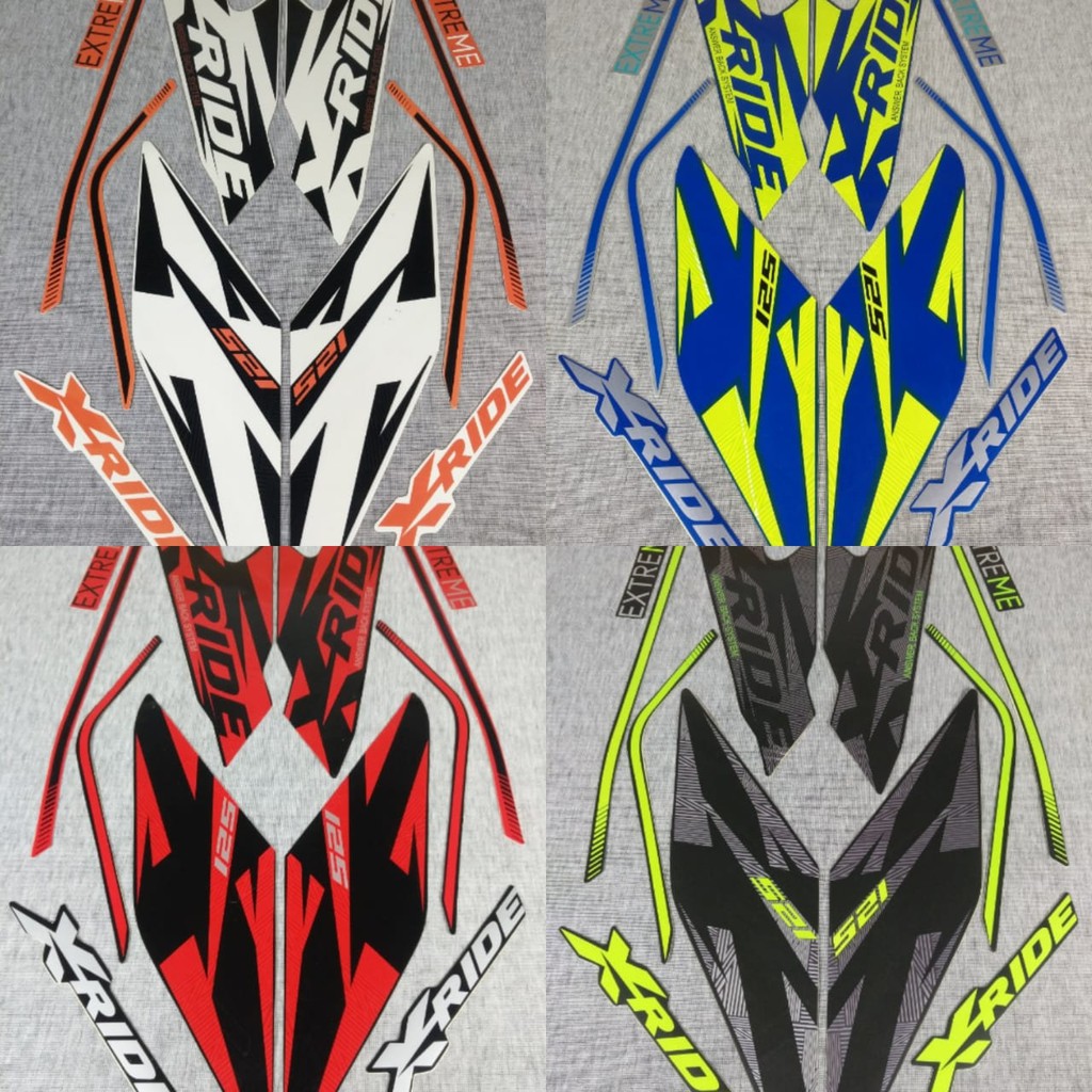 BISA COD Striping Sticker Standar Motor Yamaha X Ride 125 2018 2019 Shopee Indonesia