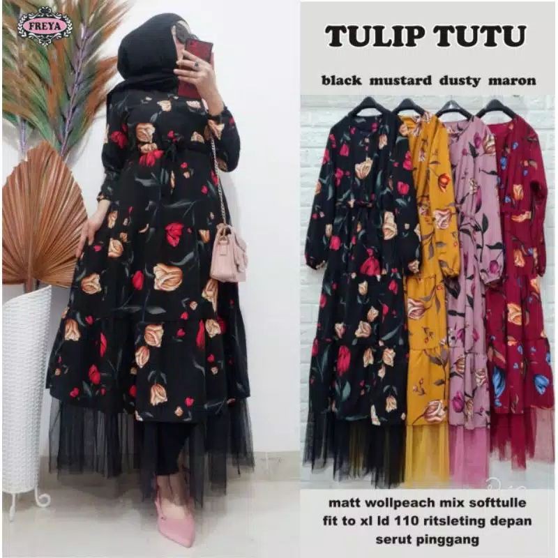 Ready STOK Tulip tutu maxy MONALISA