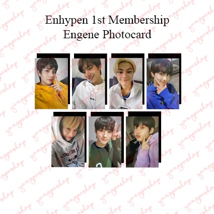 [READY / SET] ENHYPEN ENGENE KIT ENHY PHOTOCARD FAN MADE UNOFFICIAL YANGPASHOP JAY SUNGHOON JAKE
