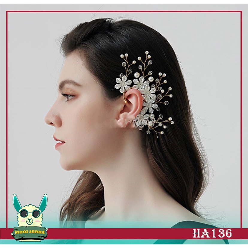 Bride Wedding Hair Accessories / Hairpiece / Earpiece - HA136