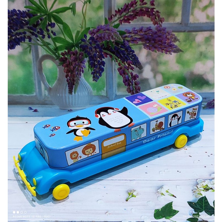 PREMIUM TEMPAT PENSIL KARAKTER MOBIL KODOK / TEMPAT PENSIL KARAKTER LUCU / TEMPAT PENSIL ANAK LAKI LAKI TERBARU MURAH
