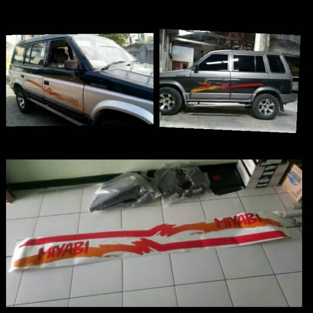 Stiker Striping Sticker List Body ISUZU PANTHER MIYABI 2.3 2.5 New Old Stock Samurai Stesen Karoseri