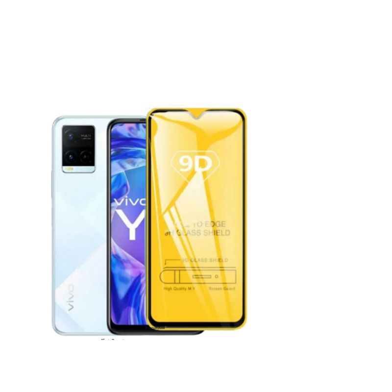 Tempered Glass VIVO Y21S T1 5G Y21 Y21T Y21A Y33S TG Anti Gores Kaca Full Layar