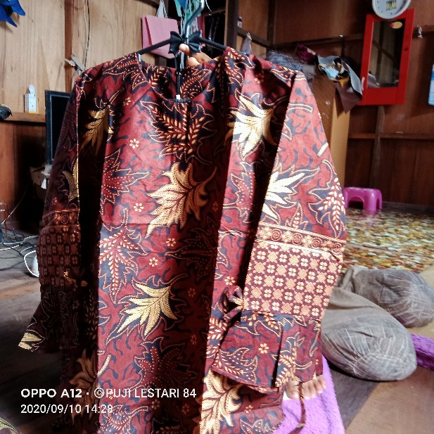 Batik Dolby Dolbi Dobby Doby Tenun Sutra Tulis Katun Atbm Baron Atasan Batik Wanita Sogan Srg308
