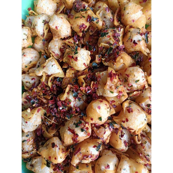 

Siomayminikeringpedasdaunjeruk500g/makananringan/cemilankekinian/cemilanmurah