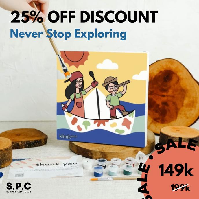 

Paint By Number Kit - Never Stop Exploring