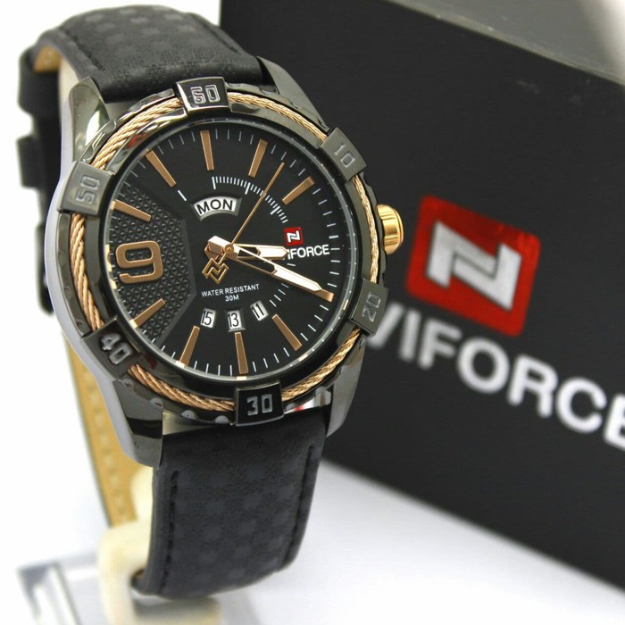 JAM TANGAN PRIA NAVIFORCE 9117NF TANGGAL HARI ORIGINAL
