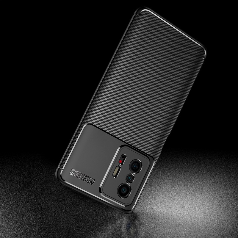Soft Case Silikon Tekstur Carbon Fiber Shockproof Untuk Xiaomi Mi 11 Lite 11T Pro Mi11 Ultra 11i