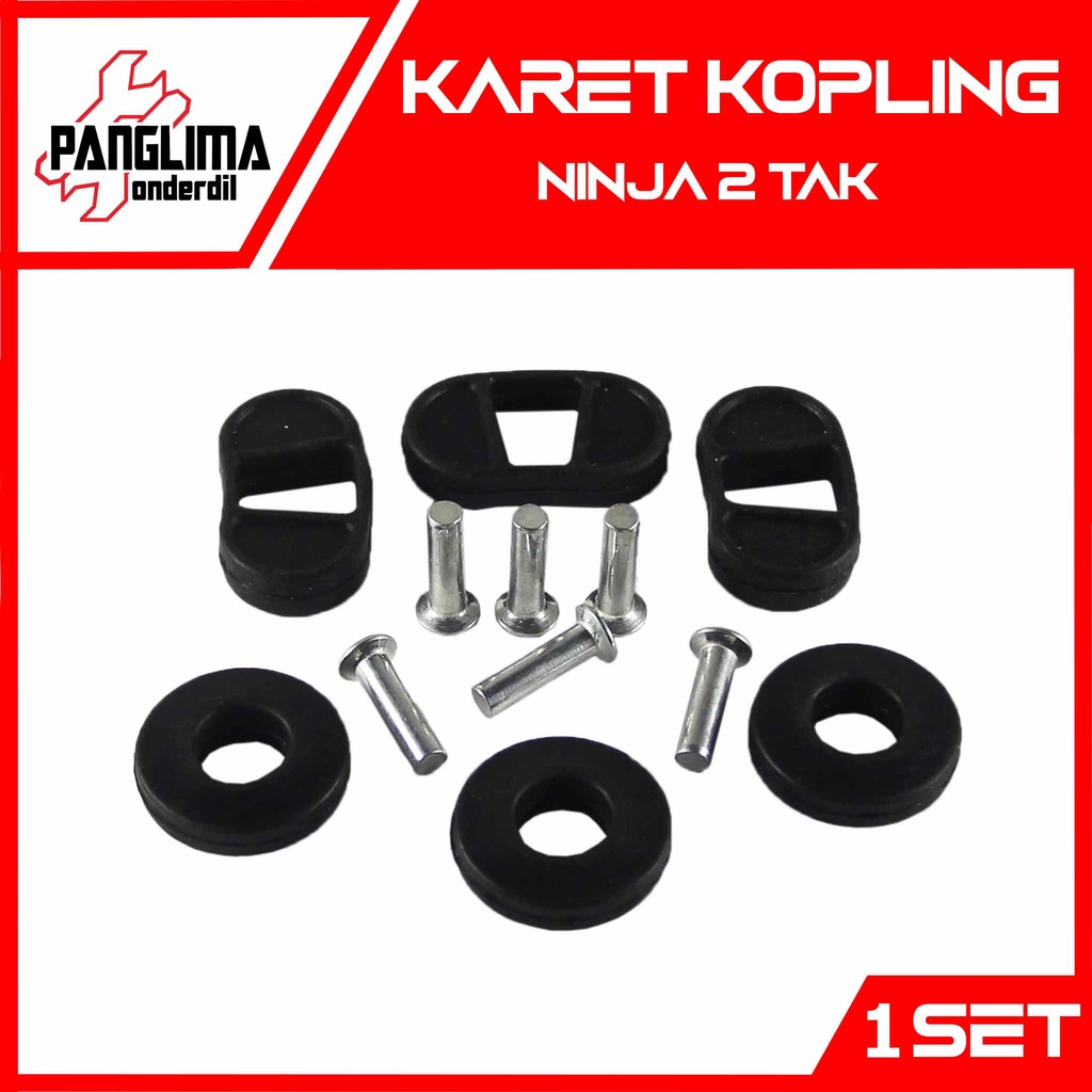 Karet Kopling Set Ninja 2 Tak &amp; Ninja R &amp; Ninja RR Rumah-House Plus Paku